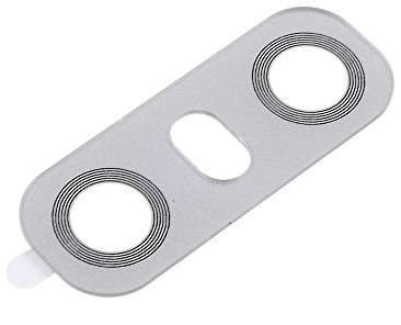 jbTec Kameraglas Ersatz mit Kleber kompatibel mit LG G6 - Kamera Glas Camera Linse Glass Lens Rückseite, Farbe:Weiß