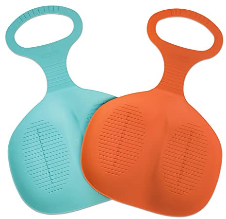 Betzold - Moderner Schneerutscher aus Kunststoff - 1 Person - Schlitten - Schneeflitzer - 12 Stück - Rodelspaß im Schnee