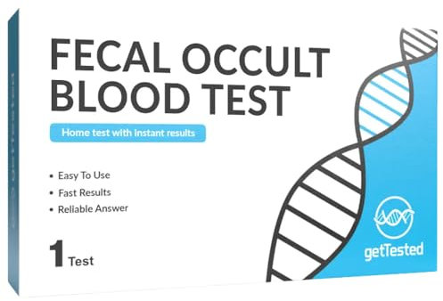 GetTested FOB Test Kit, fäkales okkultes Blut Stuhltest zu Hause, erkennt verstecktes Blut, schnelles GI-Screening, einfach und genau, kein Laborbesuch erforderlich