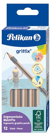 Pelikan griffix blyertspennor styrka B 12 stycken i vikbar låda