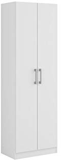 Buyqualia - Armario hogar Multiusos para baño Cocina o trastero en Color Blanco (Alto 169 / Ancho 58.5 / Fondo 34)
