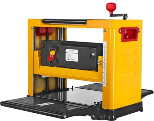 Cepilladora eléctrica de sobremesa de 13 pulgadas, cepilladora de banco multifunción for carpintería de 2000 W, uso doméstico ajustable en múltiples ángulos de 8000 RPM