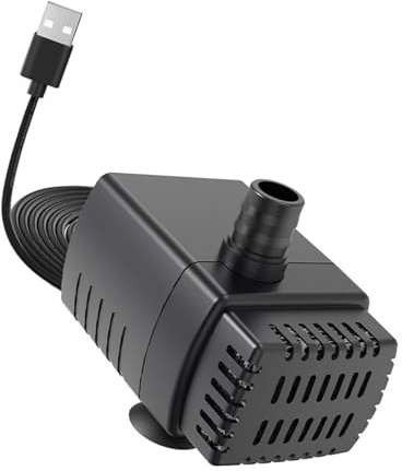 ZYHARUKO Compacts - Bombas portátiles para acuarios pequeños, alimentadas por USB, con bajo nivel de ruido y limpieza inferior para tanques, bombas de acuarios
