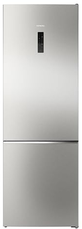 Siemens iQ500 Freistehende XXL Kühl-Gefrier-Kombination 203 x 70 cm, KG49NAIBG, 311 L Kühlen & 129 L Gefrieren, Total noFrost, LED-Beleuchtung & freezerLight, hyperFresh Technologie, Edelstahl