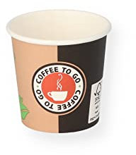 Espressobecher to go - Hartpapier - Becher 100ml Pappbecher Espresso (1000)