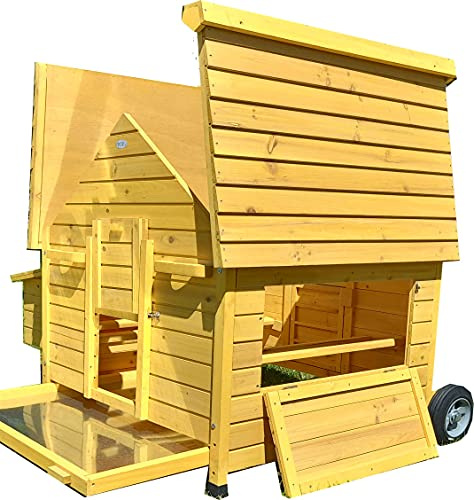 Eggshell BETTY PORTABLE CHICKEN COOP HEN HOUSE POULTRY ARK HOME NEST BOX COUP WITH SLIDE OUT CLEANING TRAY (NO SHIPING TO NORTHERN IRELAND, ISLANDS, SCOTTISH HIGHLANDS)