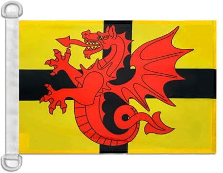 AZ FLAG Bandiera Navale Bretagna Paese Di Tregor 45x30cm - Bandiera Maritima Bretagne 30 x 45 cm speciale Nautismo, Padiglione Nautico