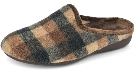 JOMIX Zapatillas Casa Hombre Invierno con Plantilla Extraíble Fabricadas en España Pantuflas Hombre a Cuadros