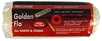 Wooster Brush RR664-9 Golden Flo Roller Cover 1 1/4-Inch Nap, 9-Inch