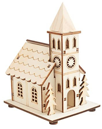 VBS Holzbausatz Kirche inkl. LED