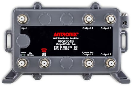 SatelliteSale Antronix VRA504B/ACP 75Ohm VoIP Integrated Residential Amplifier 4+1P Kit