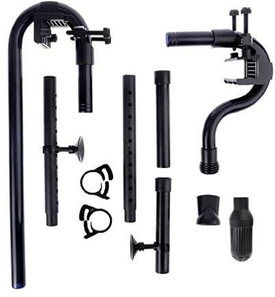 Canister Filters Intake Outlet Tube Kit Fish for Tank External Filter Replacement Accessories with Strong Suction Cups Aquarium Heater Light Thermometers Plants Air Pump Gravel Pump Sand Decorations