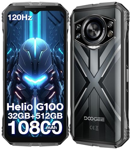 DOOGEE S CYBER PRO Rugged Smartphone, 32GB+512GB/1TB, 10800mAh/33W, Android Rugged Phone, 6.6 FHD+120Hz, Helio G100 Octa Core, 50MP+20MP Night Vision, 5G WIFI,Dual Sim,NFC,OTG,GPS,Face ID-2025
