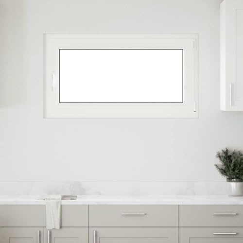 vidaXL Finestra Seminterrato RISOR 110x60 cm Anta Ribalta DIN Destra, Finestra di Uscita, Finestra della tramoggia, Finestra nel seminterrato