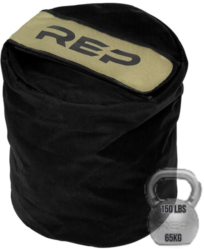 REP Fitness Stone Sandbag Trainer | Strongman Workout Equipment | Heavy Duty Strength Gear | Round Weighted Bag | Home Gym Accessories | Functional Fitness Tool | Unfilled Weight Sack