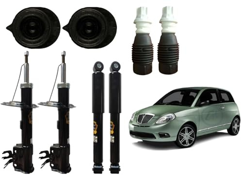 KIT 4 AMMORTIZZATORI ANT/POST + TAMPONI ANT E SUPPORTI PER YPSILON 843 DAL 2003 AL 2011