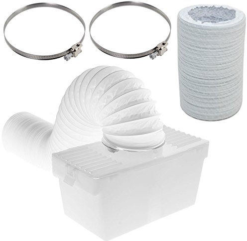 Spares2go Boîte de condensation et extra long kit de tuyaux avec colliers de serrage pour Logik sèche-linge (10,2 cm/100 mm de diamètre)