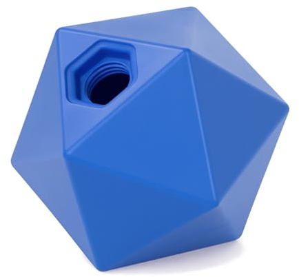 Oypla Coco Equestrian Blue Refillable Hexagonal Horse Treat Ball Stable Paddock Toy