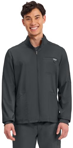Cherokee WW Revolution Scrubs Jacket for Men Zip Front 5 Pockets