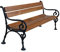 Krakwood Wiener Bank Holz Gartenbank für 3 Sitzer Garten Terrasse Outdoor Sitzbank