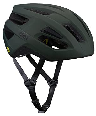 BBB Cycling Helmet Bike Adult MTB And Road Bike Lightweight MIPS Helmet Adult Bike Helmet With Detachable Visor And Travel Bag Dune 2.0 BHE-22T, Olive Green