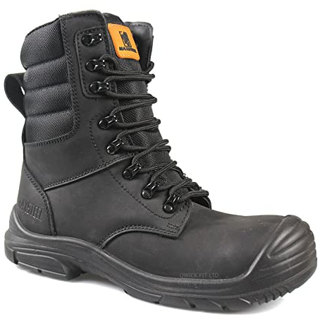 Maxsteel MENS LACE UP/ZIP UP GENUINE LEATHER MILITARY COMBAT TACTICAL WATERPROOF SAFETY STEEL TOE CAP BOOTS UK SIZE