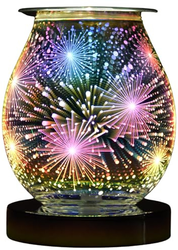 Cello Firework 3D Touch Elettrico Bruciatore a Fusione – Diffusore di Profumo Elettrico, Bruciatore per Cera e Olio, Diffusore di Oli Essenziali per Aria, Idea Regalo per Nuova Casa, Decorazione per
