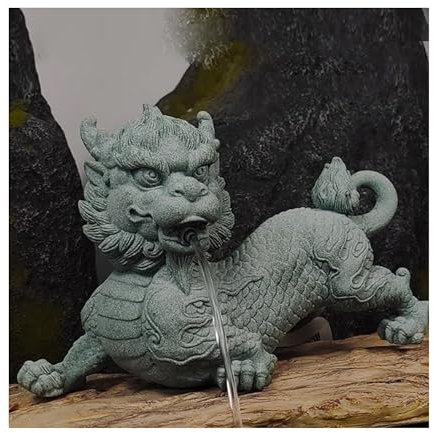 Fontaines d'étang, cracheurs d'étang pour Animaux pour Petits étangs, décoration de Jardin pour étang à carpes koï, avec Tuyau, pour étangs à carpes koï et Jardins Aquatiques(32 * 13 * 21cm)