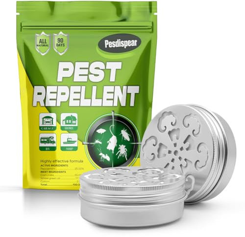 Pesdispear Rat Repellent, Pest Repellent, Mouse Spider Mosquito Cockroaches Control Better Than Ultrasonic Pest Repel 2 Packs
