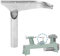 J Curved Lathe Tool Rest, 1 Inch 25mm Post Hardened Steel Wood Turning Tool Rest, Lathe Tool Rest for Bowl Turning