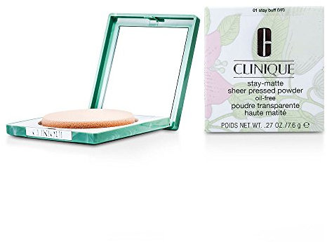 Clinique, Stay Matte Sheer Powder #01-Stay Buff 7.6 Gr, Gesichtspuder, Mehrfarbig, U, Weiblich