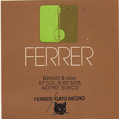 Juego de cuerdas para Banjo 5 cuerdas Gato Negro. Fabricado artesanalmente en España desde 1868.
