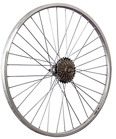 Taylor-Hjul 26 tum cykel bakhjul YAK19 frihjul 6 hastigheter silver