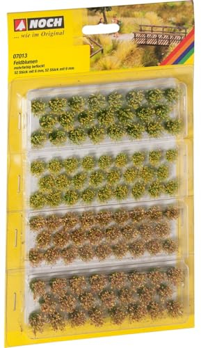 NOCH 0007013 Touffe dherbe vert, jaune, rouge