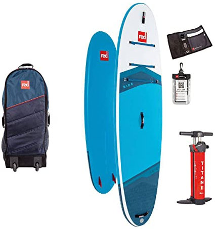 Red Paddle Co - SUP Stand Up Paddle Boarding - 10'6'' Ride MSL Stand Up Paddle Board with All-terrain Backpack, Coiled Leash & Titan II Pump - Blue