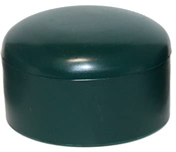 Lot de 8 capuchons de clôture pour poteaux - Pour tube rond de 48 mm - En PVC robuste (vert)
