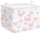 Clastyle 36L Groß Hübsch Schmetterling Lila Aufbewahrungskorb mit Henkel Rechteckig Spielzeug Kleidung Aufbewahrungsbox für Kinderzimmer Bad