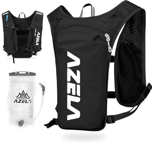 HOTUT Ligero Chaleco de Hidratación Ultraligero, Chaleco Hidratación Trail Running con 500ml Soft Flask, Mochila de Correr, para Correr Trail Running Ligero Deportes Ciclismo Marathoner