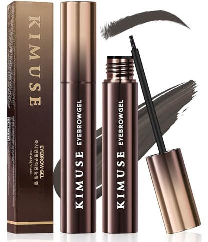 KIMUSE Eyebrow Gel, Teinture pour Sourcils Longue Tenue, Gel pour Sourcils Imperméable, Anti-Transfert, Résistant aux Taches, 0.17oz