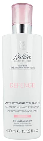 promo 2 pezzi da 400ml Bionike Defence - Latte Detergente Viso per Pelli Sensibili e Intolleranti, Struccante Viso e Occhi Senza Risciacquo, Dona Idratazione e Morbidezza alla Pelle, 2x400 ml