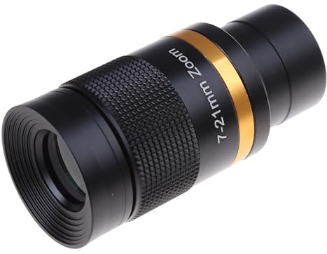 Ocular de zoom continuo de 7 a 21 mm, lente de zoom de alta definición de 1.25 pulgadas para accesorios de repuesto astronómicos, kit de accesorios astronómicos