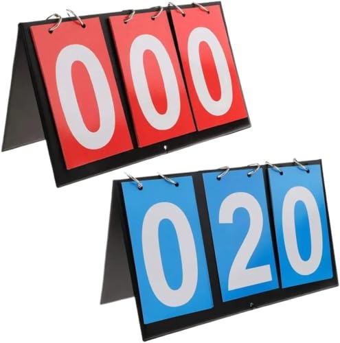 CaFfen Tablero De PuntuacióN Marcador de puntaje, Voleibol, Baloncesto, Tenis, Mesa, marcadores(3 Digit)
