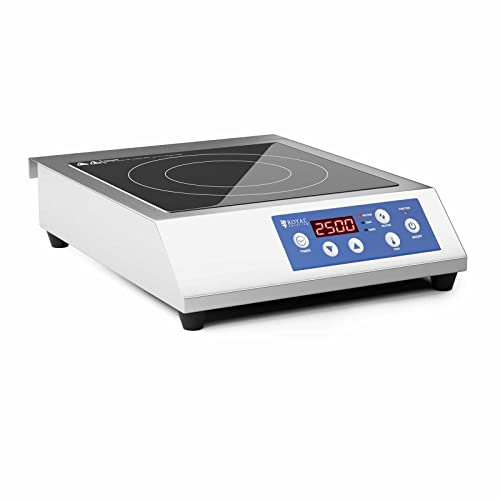 Royal Catering RCIK-3500CG Induktionsplatte Induktionskochplatte Induktionskocher Induktionskochfeld Gastro 28 cm 60-240 °C