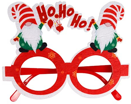 ISAKEN Jul glasögonram jul solglasögon julglasögon roliga julglasögon glasögonram horn kreativa roliga glasögon dekorativa glas för vuxna och barn