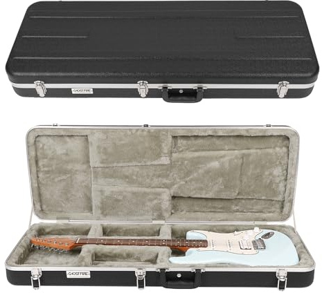 GHOSTFIRE Hard-Shell Electric Guitars Case Super thick ABS Molded Case fit ST/TL (Electric Guitar)