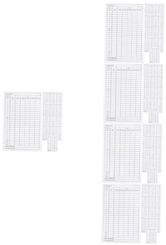 MAGICLULU 5 Sätze Golf-scorekarten Tragbar Und Leicht Beschichtetes Papier Score Record Cards Für Golfspiele 10 Stück * 5