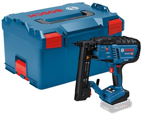 Bosch Professional 18V System Graffatrice per legno a batteria GTH 18V-38 M (motore brushless, modalità di attivazione singola e a contatto, incl. L-BOXX, senza batteria/caricabatteria)