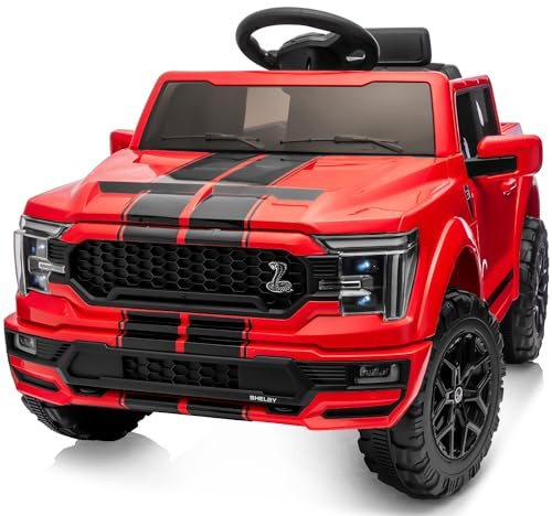 Licensed Ford Shelby F-150 Electric Car for Kids 3-6 Years, 12V Ride on Car