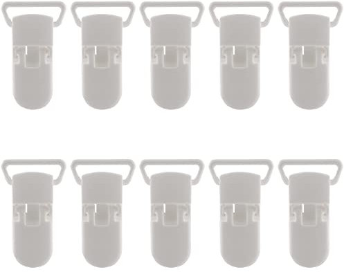 Fangxuee 10Pcs Baby Kids Clips de Chupete de PláStico en Forma de Chupete Chupete Dummy Style Badge Holder
