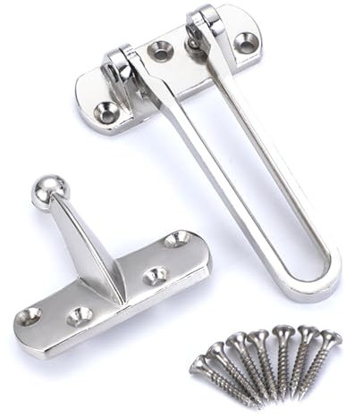 Cerradura de puerta de seguridad para el hogar, barra oscilante, protector de puerta de aleación de zinc, antirrobo, para puerta delantera e interior